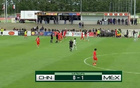 國足U16半場0-1落后墨西哥，鄺兆鐳威脅，張伯霖射門被撲。
